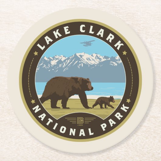 Lake Clark National Park ラウンドペーパーコースター (正面)