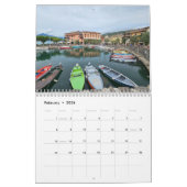 Lake Como and Lake Garda 2026 calendar カレンダー (2月 2026)