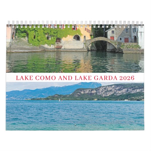 Lake Como and Lake Garda 2026 calendar カレンダー (カバー)