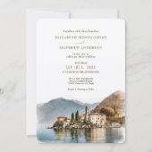 Lake Como Italy Destination Wedding Invitation 招待状 (正面)