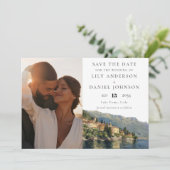 Lake Como Italy Photo Destination Wedding セーブザデート (スタンド正面)