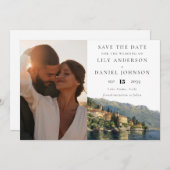 Lake Como Italy Photo Destination Wedding セーブザデート (正面/裏面)