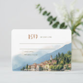 Lake Como Italy RSVPの結婚挿入先 招待状 (スタンド正面)