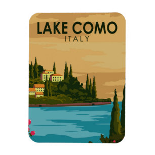 Lake Como Italy Vintage マグネット