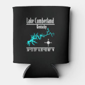 Lake Cumberland Kentucky地図座標 缶クーラー (正面)
