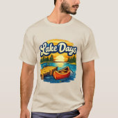 Lake Days | 最高の夏、湖畔のライフスタイル Tシャツ (正面)