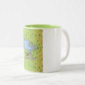 Lake Der-Chantecoq，フランスの湖の地図 ツートーンマグカップ (正面右)