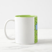 Lake Der-Chantecoq，フランスの湖の地図 ツートーンマグカップ (左)