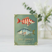 Lake District England UK魚の航海のポストカード ポストカード (スタンド正面)
