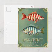 Lake District England UK魚の航海のポストカード ポストカード (正面/裏面)