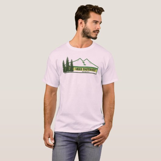 Lake District National Park Green Stripes Tシャツ (正面フル)
