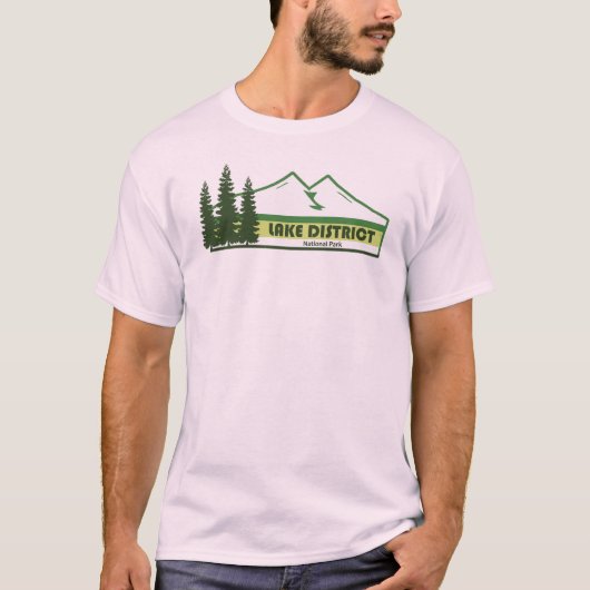 Lake District National Park Green Stripes Tシャツ (正面)