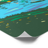 Lake District National Park Lake Buttermere ポスター (角)