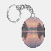 Lake During Dusk キーホルダー (正面左)