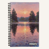 Lake During Dusk ノートブック (正面)