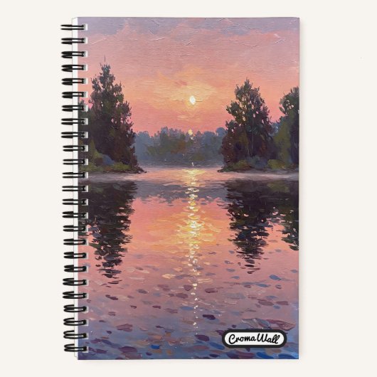 Lake During Dusk ノートブック (正面)
