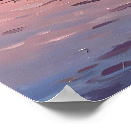 Lake During Dusk ポスター (角)