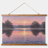 Lake During Dusk 吊り下げ型タペストリー (正面)