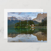 Lake Emerald in den Rocky Mountains Postkarte ポストカード (正面/裏面)