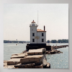 Lake Erie Lighthouse ポスター