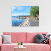 Lake Garda Bardolino promenade view canvas print キャンバスプリント (インサイチュ (リビング))