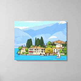 Lake Garda San Vigilio view canvas print キャンバスプリント