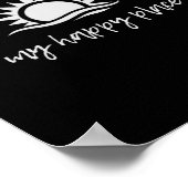 Lake Gaston My Happy Place Boating Fishing Camping ポスター (角)