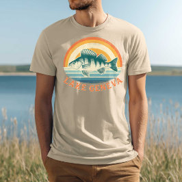 Lake Geneva Perch Fishing Sunrise to Sunset Tシャツ