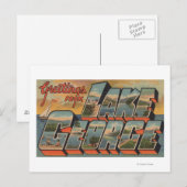 Lake George, New York - Large Letter Scenes ポストカード (正面/裏面)