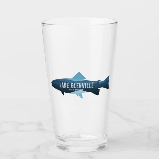 Lake Glenville North Carolina Fish タンブラーグラス (正面)