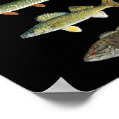 Lake Goals Fishing Musky Pike Walleye Small Mouth  ポスター (角)