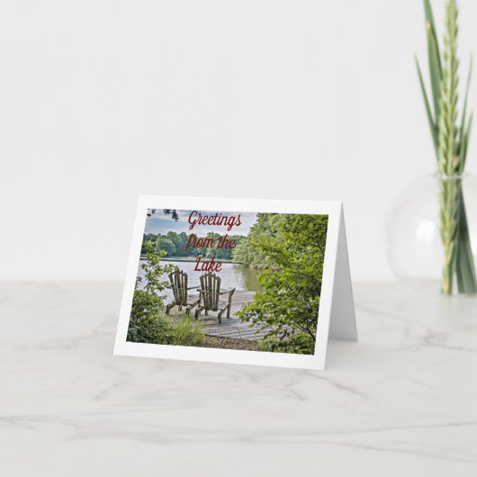 **LAKE GREETINGS**クリスマスとお正月 カード (正面)