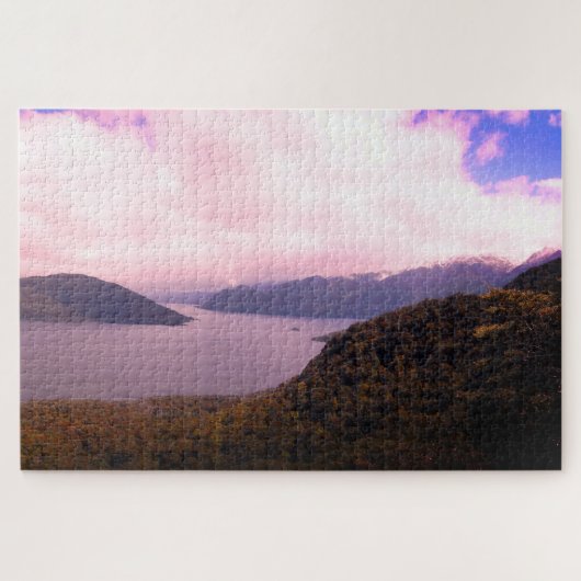 Lake Hauroko Panorama & New Zealand /PART.2 ジグソーパズル (横)