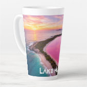 LAKE HILLIER - AUSTRALIA カフェラテマグ (左アングル)