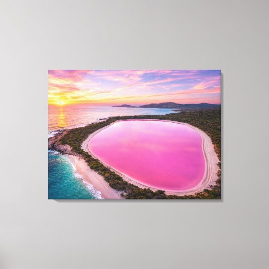 LAKE HILLIER - AUSTRALIA キャンバスプリント (正面)