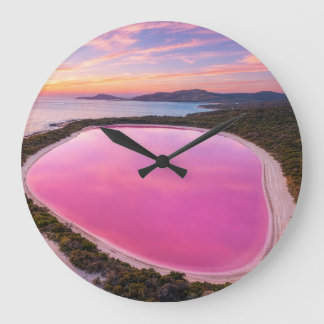 LAKE HILLIER - AUSTRALIA ラージ壁時計