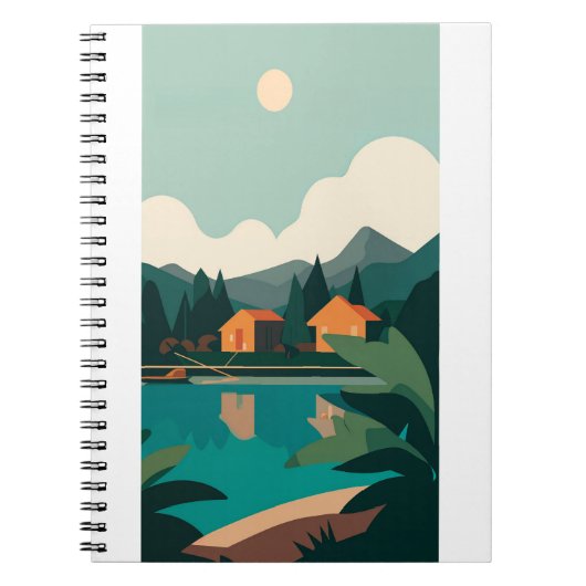 Lake House Landscape ノートブック (正面)