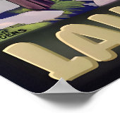 LAKE Huron Retro Roger Broders Travel Poster ポスター (角)