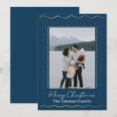 Lake Inspired Photo Family Christmas Card シーズンカード (正面/裏面)