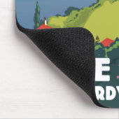 Lake Iseo, Lombardyイタリア旅行ポスター マウスパッド (コーナー)