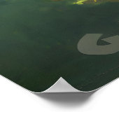 Lake Jackson Georgia Customizable Retro Travel ポスター (角)