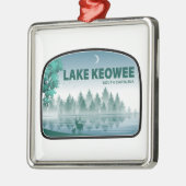Lake Keowee South Carolina Deer メタルオーナメント (左)