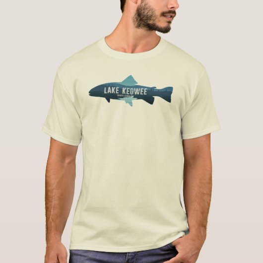 Lake Keowee South Carolina Fish Tシャツ (正面)