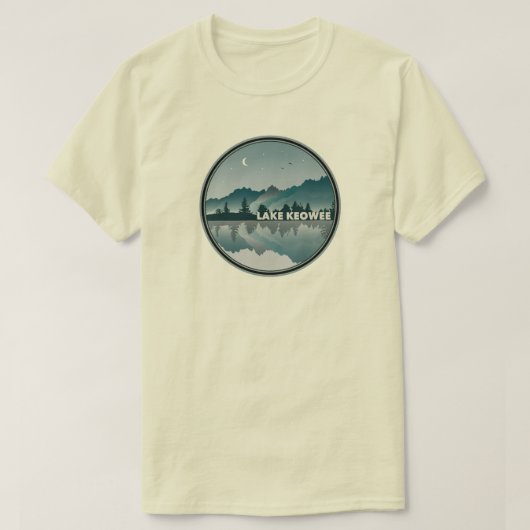 Lake Keowee South Carolina Reflection Tシャツ (デザイン正面)