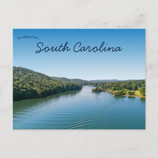 Lake Keowee South Carolina USA ポストカード (正面)
