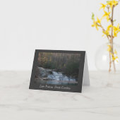 Lake Keowee Waterfall (タイトル) カード (黄色い花)