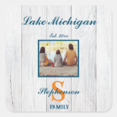 Lake Life Familyの写真 スクエアシール (正面)