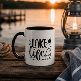 Lake Life Rustic Lake House Camper Cabin マグカップ