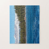 Lake Louiseの隣のボートハウス – Banff, Canada ジグソーパズル (縦)