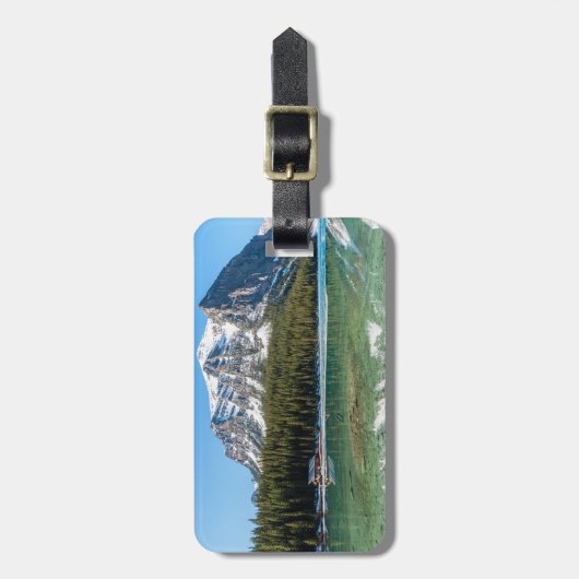 Lake Louiseの隣のボートハウス – Banff, Canada ラゲッジタグ (正面縦)